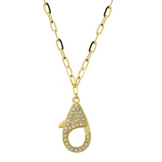 14K DIAMOND CLIP NECKLACE