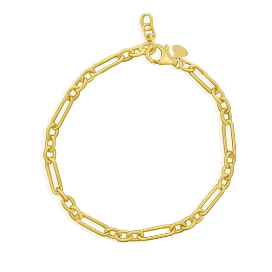 GOLD PAPERCLIP BRACELET