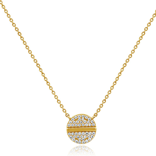 DIAMOND NAILHEAD NECKLACE