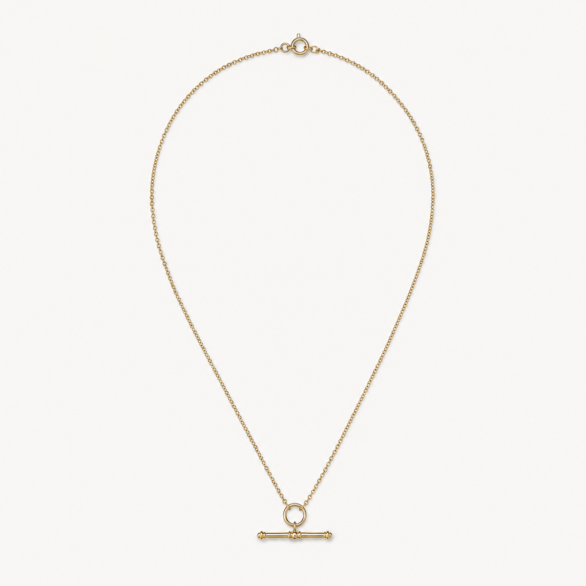 GOLD TOGGLE BAR NECKLACE