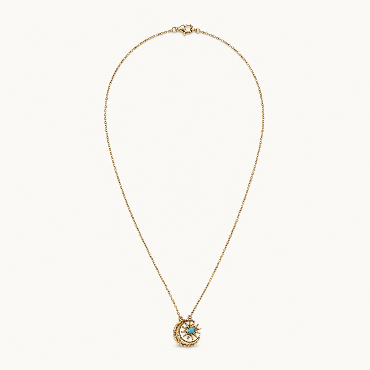GOLD CRESCENT MOON NECKLACE