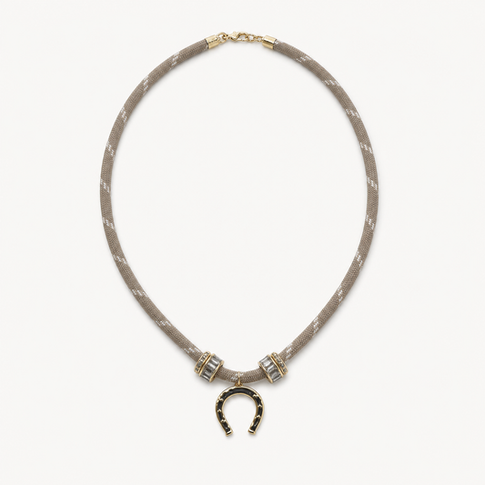 HORSESHOE CORD NECKLACE