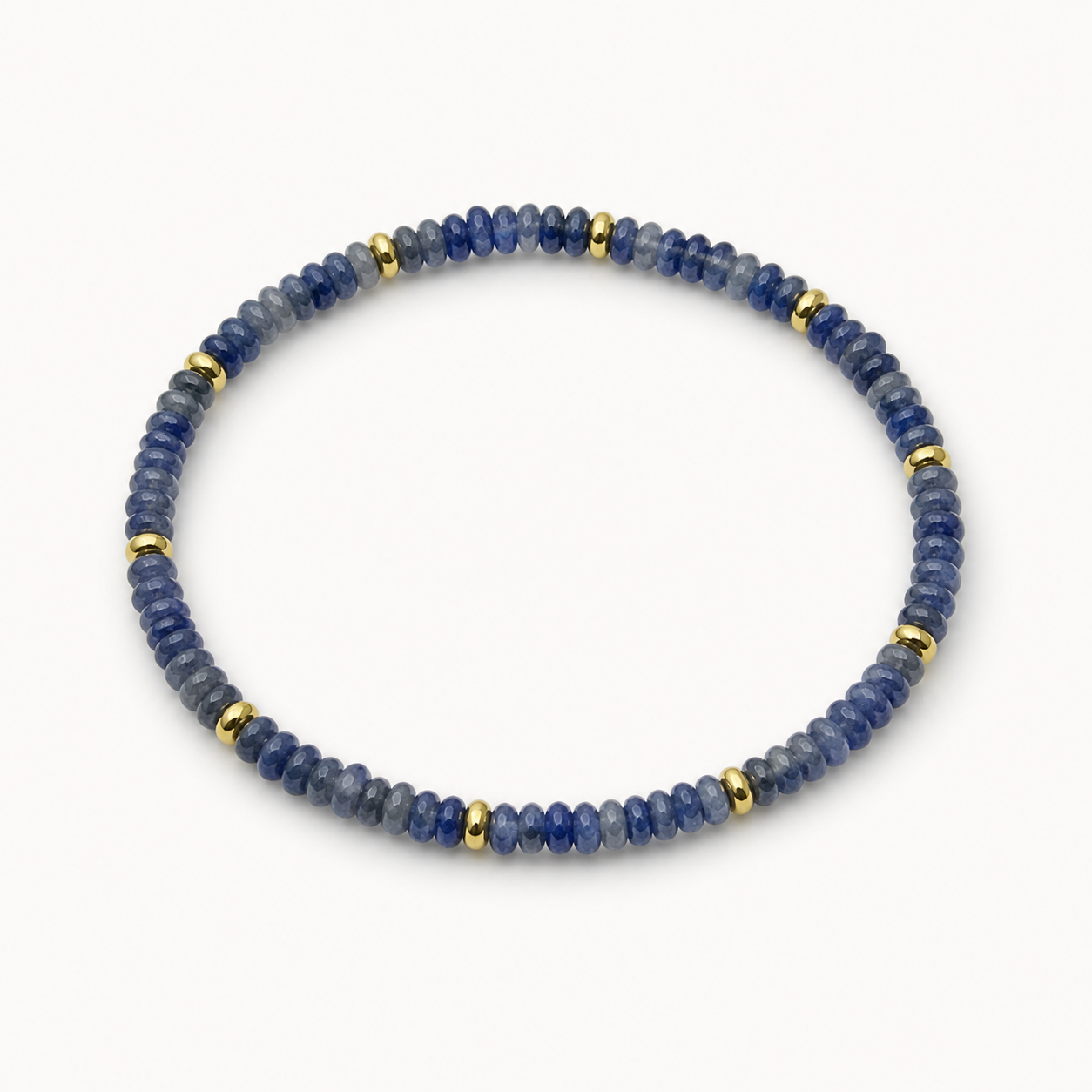 Single blue stone bracelet detail