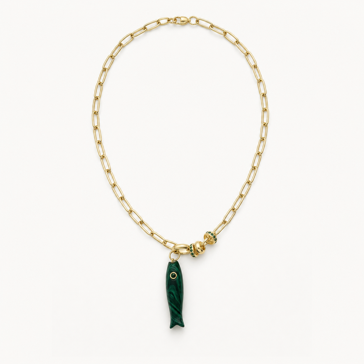 GREEN FISH NECKLACE