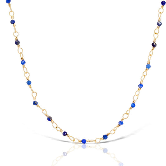 BRANDY BLUE BEADED CHAIN