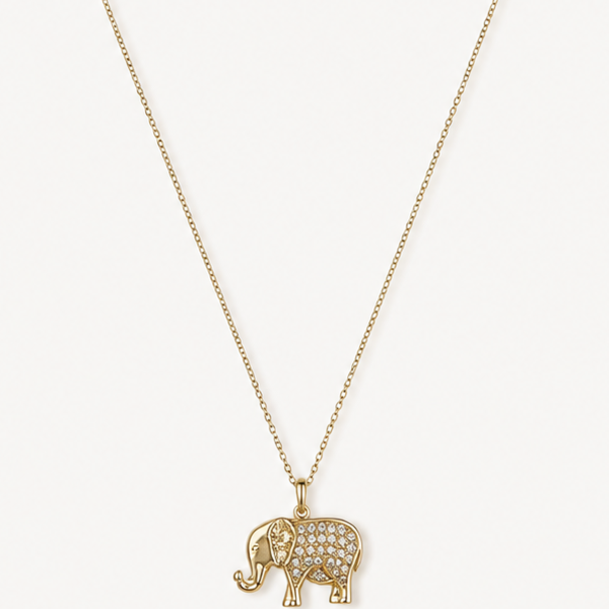 PIP LARGE CZ ELEPHANT NECKLACE
