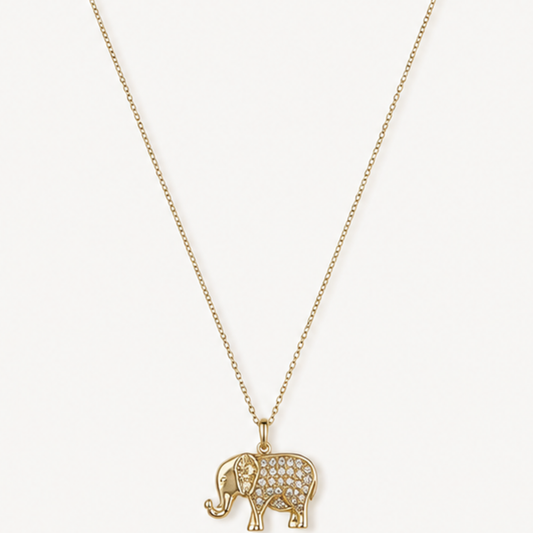PIP LARGE CZ ELEPHANT NECKLACE
