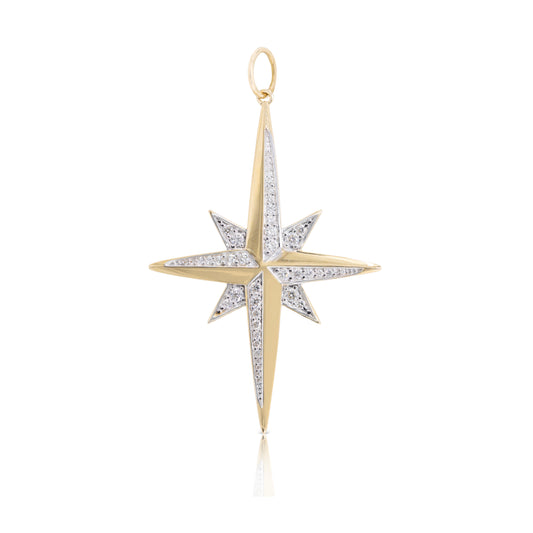 DIAMOND STAR COMPASS PENDANT