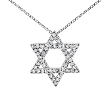 STAR OF DAVID DIAMOND NECKLACE