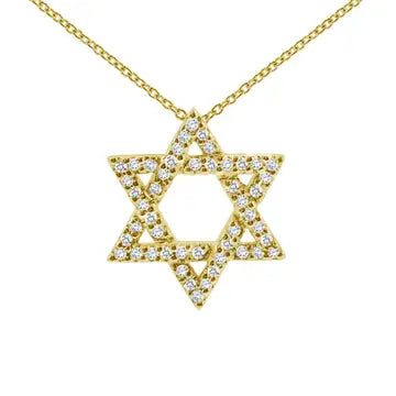 STAR OF DAVID DIAMOND NECKLACE