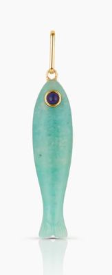 GREEN JADE FISH CHARM
