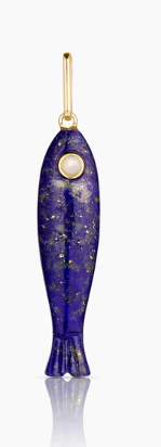 BLUE LAPIS FISH CHARM