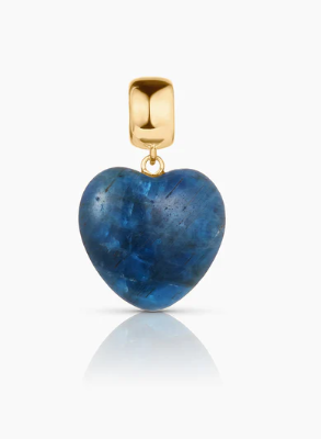 APATITE SMALL SMOOTH HEART CHARM