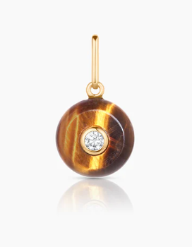 TIGER EYE SMOOTH ROUND CHARM