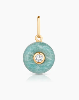 AMAZONITE SMOOTH ROUND CHARM