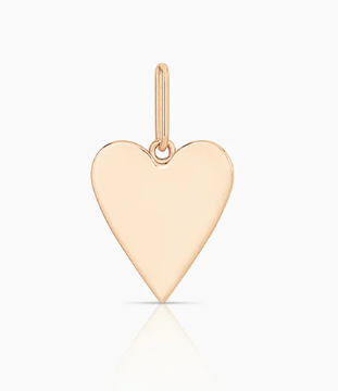 FLAT HEART CHARM