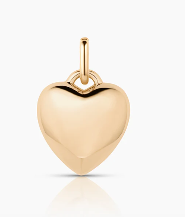 PUFFY HEART CLIP CHARM