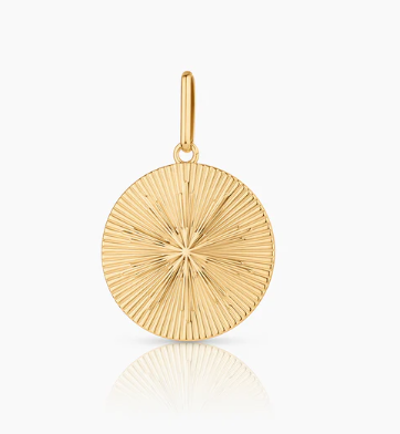 SUNDIAL COIN ROUND CHARM