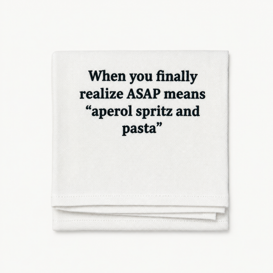 ASAP APEROL SPRITZ AND PASTA TEA TOWEL
