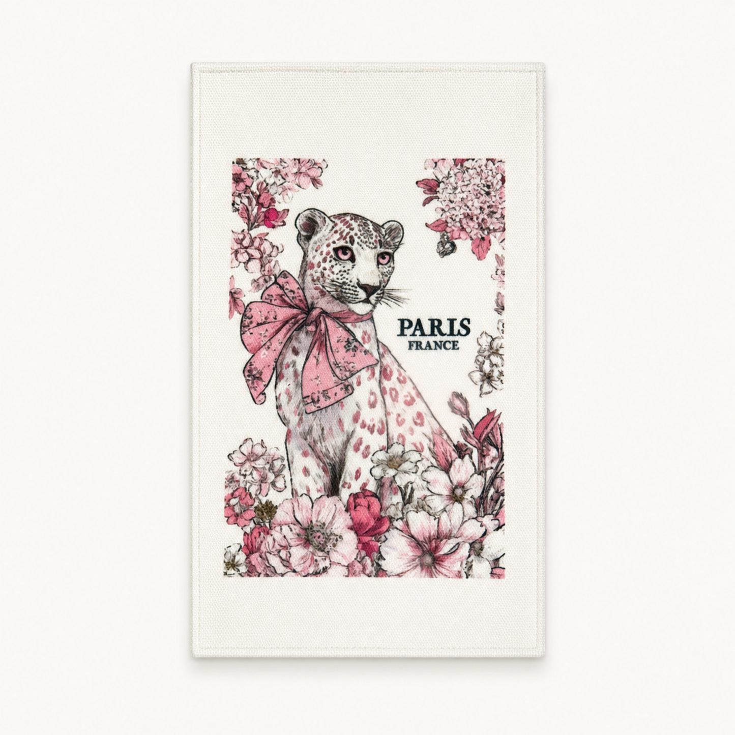 PARIS FRANCE LEOPARD TEA TOWEL