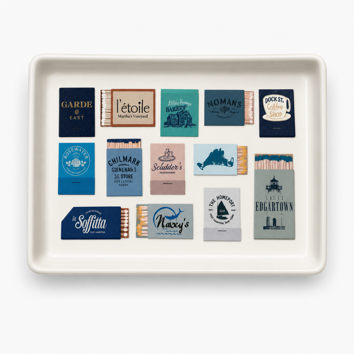 EAST HAMPTON MATCHBOOK TRINKET TRAY