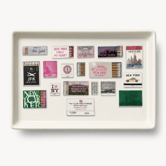 NEW YORK MATCHBOOK TRINKET TRAY