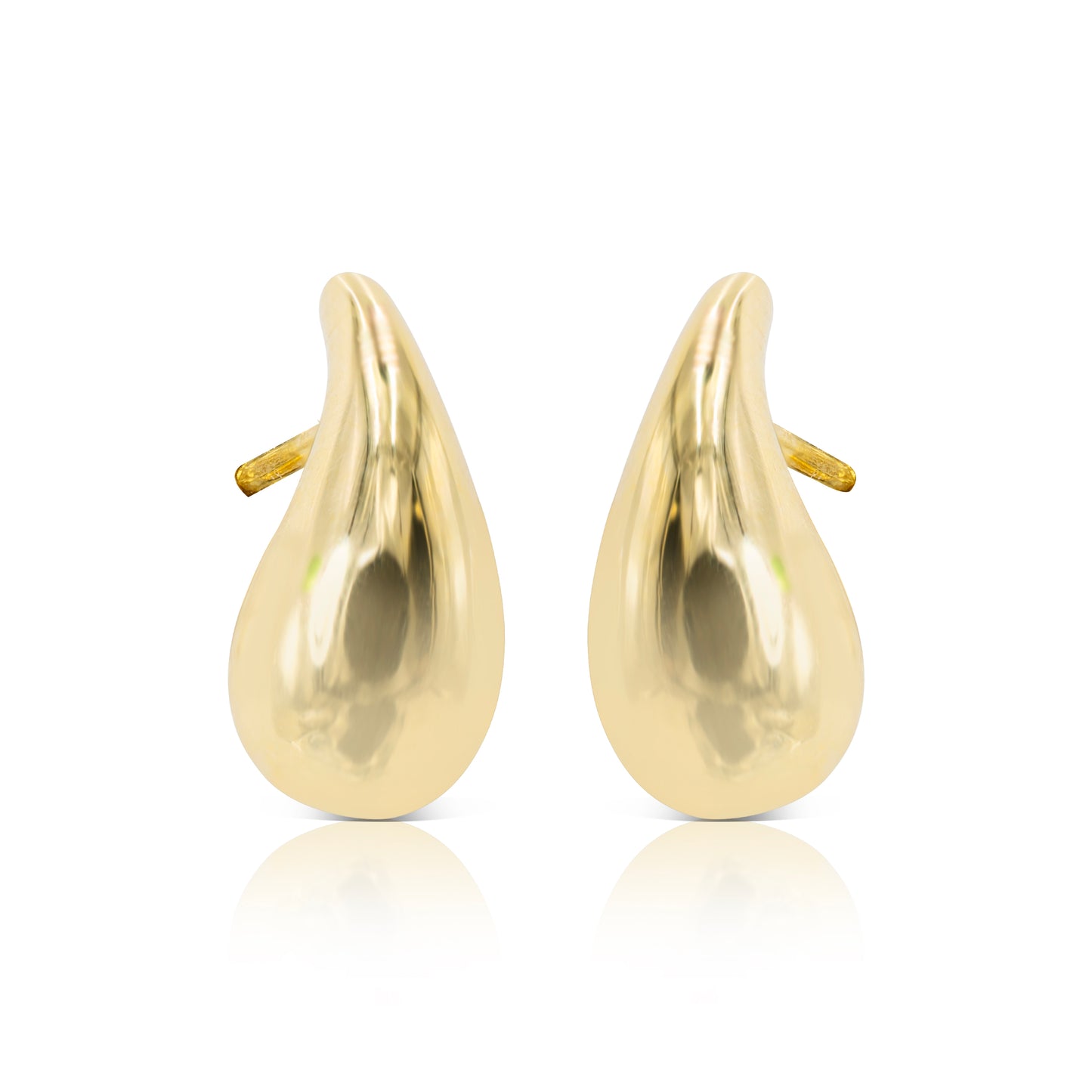 14k GOLD TEARDROP EARRINGS