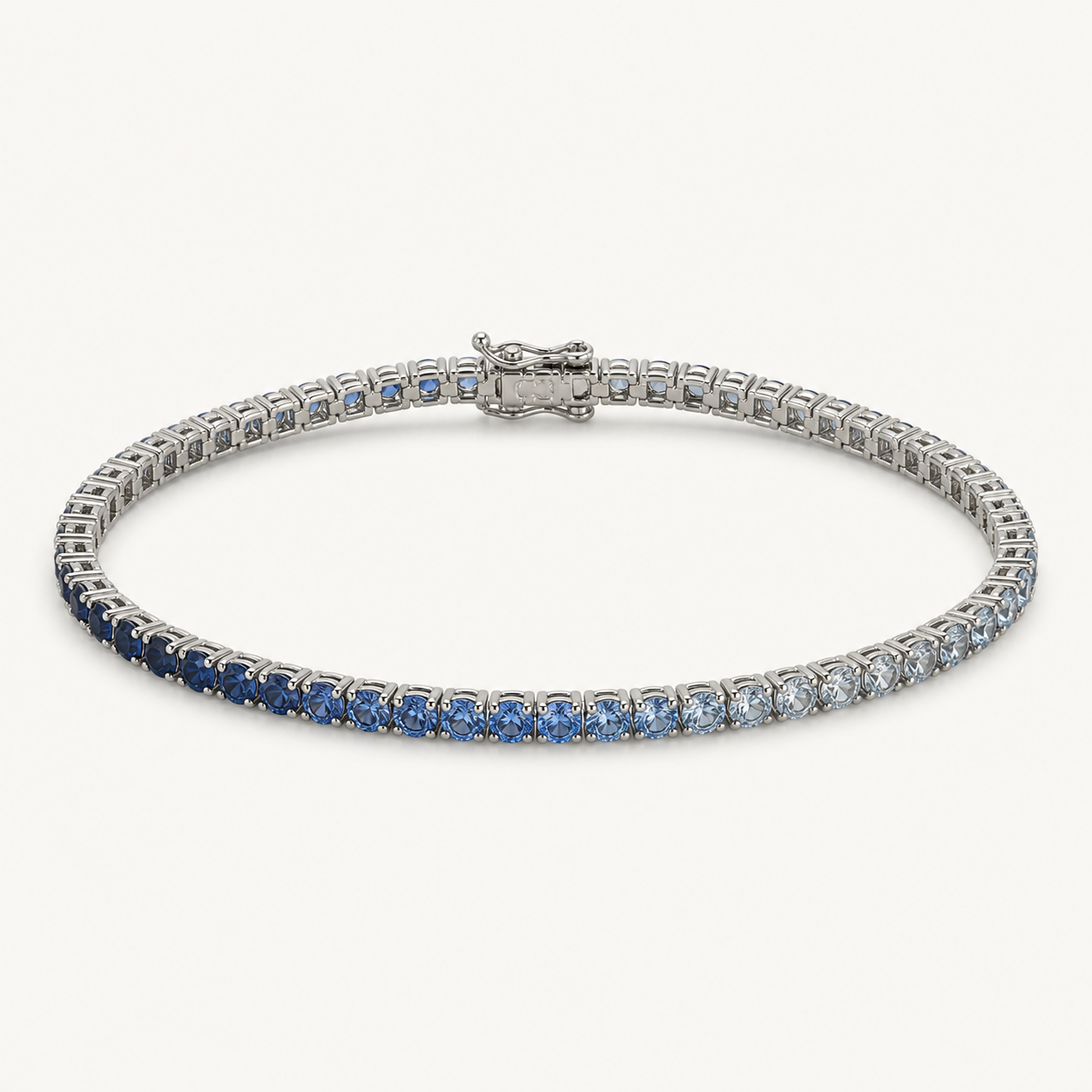 sapphire ombré tennis bracelet